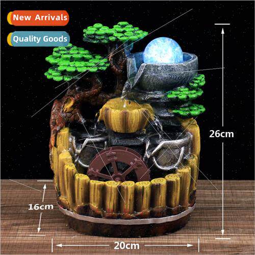 Creative home living room office Chinese rockery fountain de
