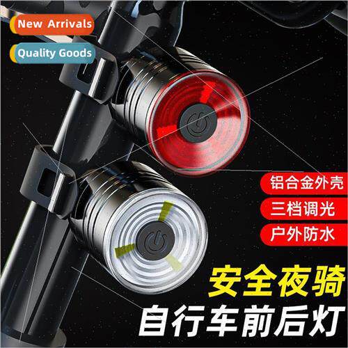 New Bicycle Tail ght Aluminum Helmet ghts ght Riding Warning