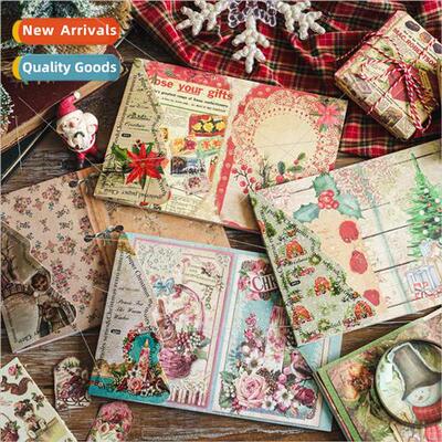 Material paperback Christmas memoir series vintage santa mes