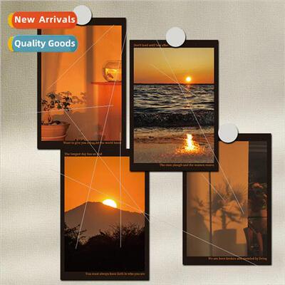 Sunset Mailbox 10 Romantic Landscape Decorative Cards Wall P