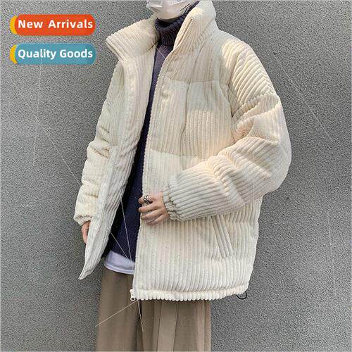 Corduroy jacket mens winter cotton jacket thickened Korean n