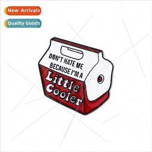 Cooler Metal Hate Brooch Carton Milk Because Dont