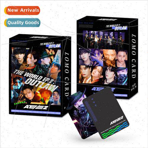 3R large card ATEEZ star  30 double-sided LOMO card New albu