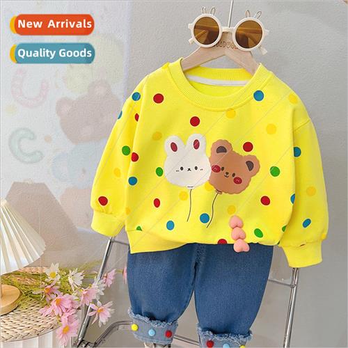2265 new girls set of fall dress 适用eign- baby cute sweater