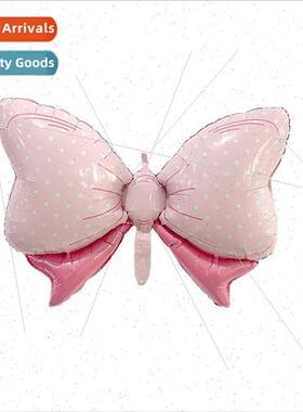 HelloBABY bow shape aluminum film balloon baby full moon bir