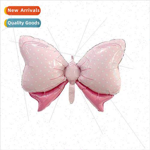 HelloBABY bow shape aluminum film balloon baby full moon bir