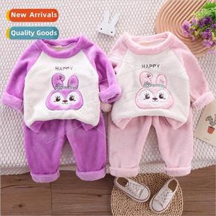 pajamas suit winter childrens and facecloth fall New baby