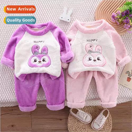 New childrens facecloth pajamas suit baby fall and winter th