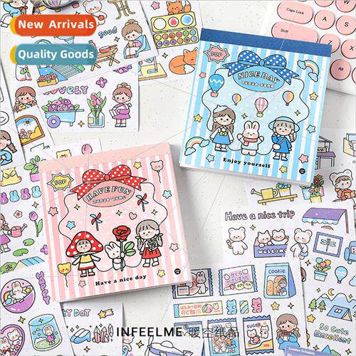 Japanese paper sticker book cute business series cartoon cut