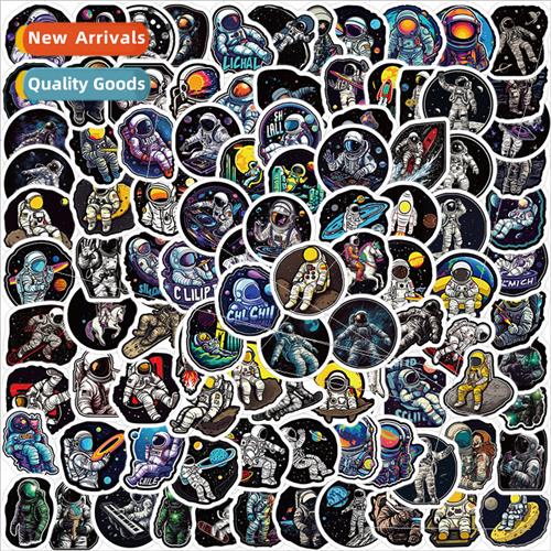 100 space astronauts doodle stickers decorative guitar lapto