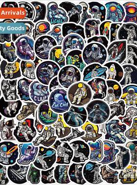 100 space astronauts doodle stickers decorative guitar lapto