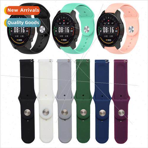 适用 millet watch color solid color silicone strap back buck