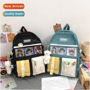 bag female backpack sweet nylon shoulder Mori Fresh Korean