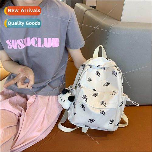 New fashion graffiti cute shoulder bag literary students jun
