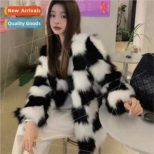 and fall winter new Haining checkerboard 2023