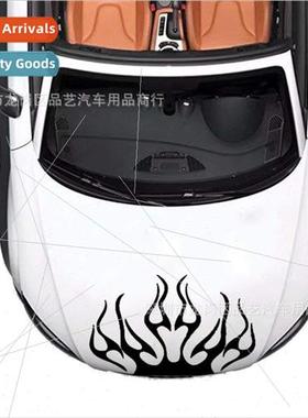 P109 hood flame car stickers hood personalized pull cover sc