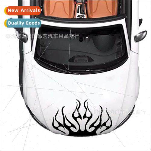 P109 hood flame car stickers hood personalized pull cover sc