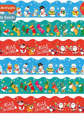 Christmas Chalkboard Border Bulletin Board Stickers Christma