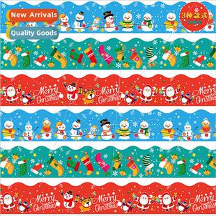 Christmas Chalkboard Border Bulletin Board Stickers Christma