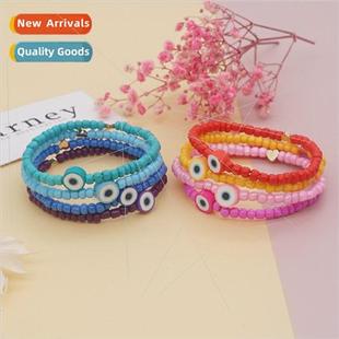 domestic rice beads Jewelry same ethnic eyes color bohemian