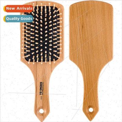 large plate airbag comb solid wood steel tooth comb massage