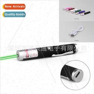 USB rechargeable laser Green sand short flashlight light