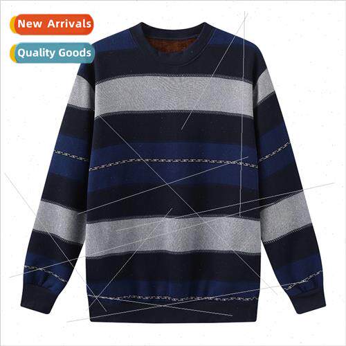 Padded thick T-shirt mens long-sleeved warm clothes winter h