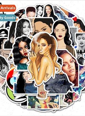 50 Rihanna sexy acss graffiti stickers luggage laptop motorc