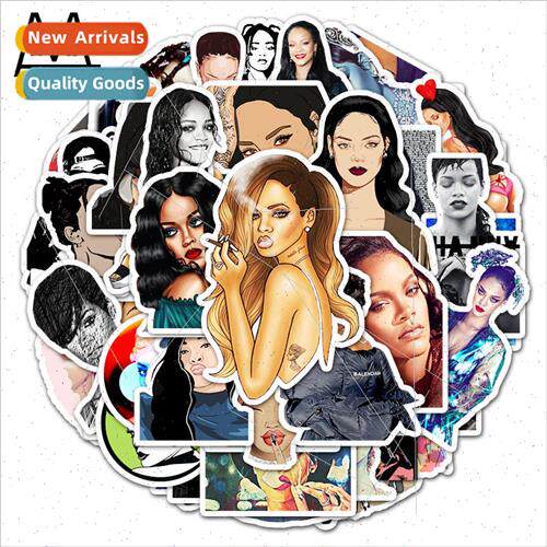 50 Rihanna sexy acss graffiti stickers luggage laptop motorc