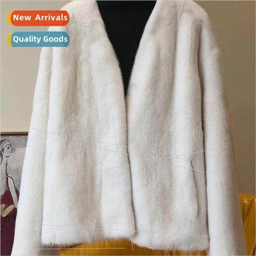 2022 fall and winter fine imitation velvet mink fur womens j
