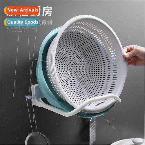 Foldable Bathroom Basin Storage RackWall Mounted Basin RackB