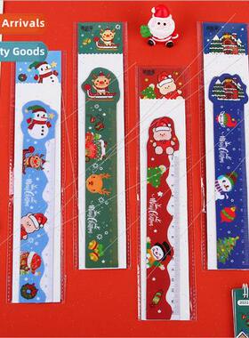 Christmas cartoon shaped magnetic Christmas soft ruler eleme
