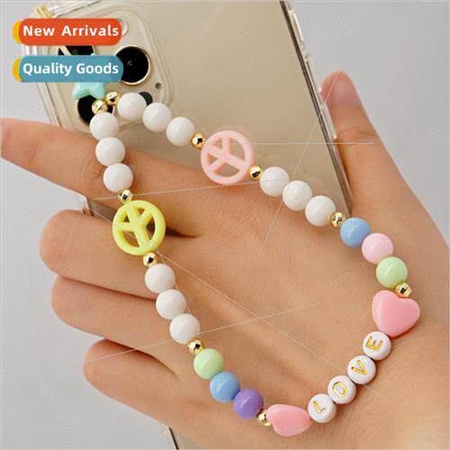 mple bohemian  LOVE letters love phone chain female pendant