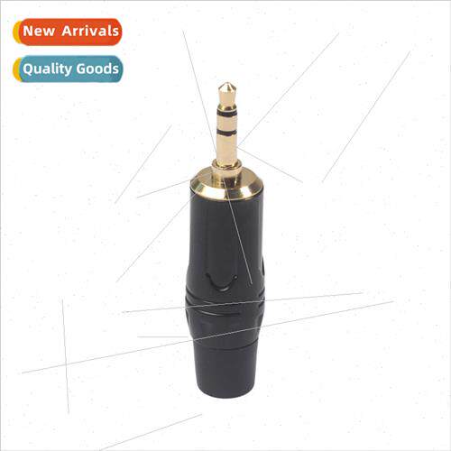 Gold-plated 3.5mm stereo audio cable DIY soldering plug Car