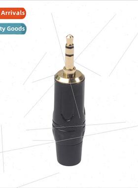 Gold-plated 3.5mm stereo audio cable DIY soldering plug Car