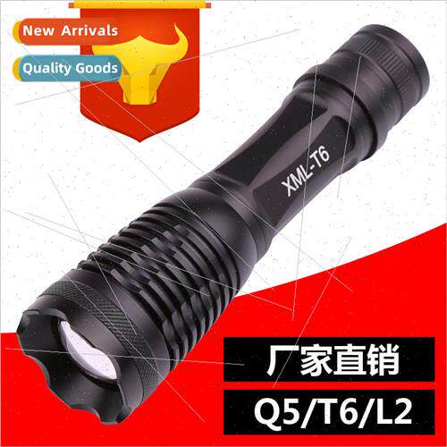 LED Plus Bright Flashlight Wide Angle Rotary Focus Stch Zoom