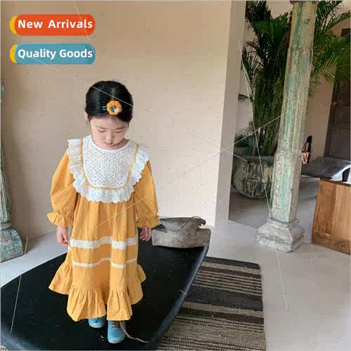Palace  girls dress spring and fall childrens Mori loose bab