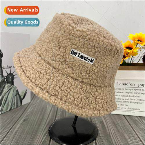 Womens fall and winter fishermans cap lambs wool basin cap T
