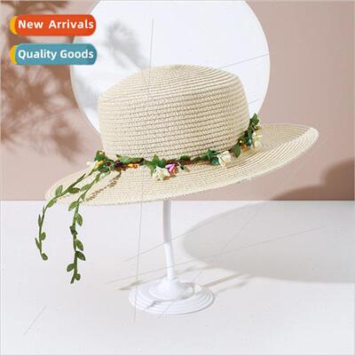 Panama straw hat womens bowler hat jazz hat big head circumf
