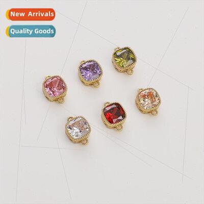 The color preservation 14k gold inlaid quad color zirconium