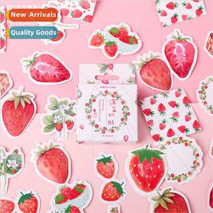 Boxed Stickers Strawberry Cheese Creative Handbook Decoratio
