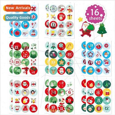 Christmas Countdown Digital Stickers Envelope  Decoration Bl