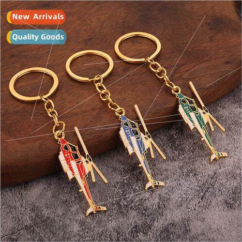 Metal zinc alloy lacquered key Cartoon figure helicopter lac