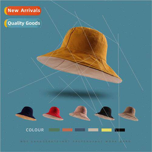 Summer double-sided large-brimmed fisherman hat female Korea