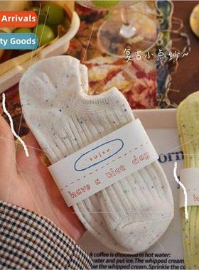 Summer socks female Japanese cute short hops boat socks fema