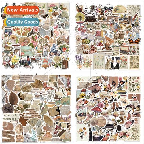 50/5 retro stickers literary pattern waterproof graffiti lug
