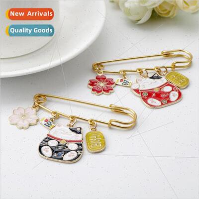 Japanese cute cartoon oil drop 适用tune cat carp flag cherry