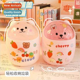 Desktop trash can student desk organizer office mini cute be