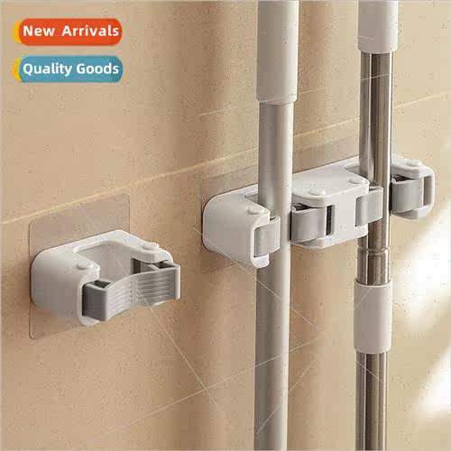 Household bathroom mop holder Japanese  hole-free wall-mount