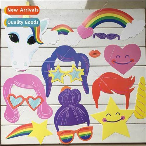 Unicorn Pony 17 Piece Photo Prop Set Unicorn Animated Rainbo